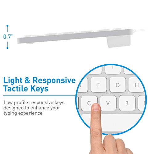 Macally Mini Keyboard and a 1080P Webcam, Designed for Clear Smooth Streaming