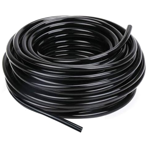 URANT 5/16 Inch Dropper Blank Distribution Pipe,100 Foot (30 m) Black Drip Pipe for DIY Garden Irrigation Systems,Drip Pipes and Drip Irrigation System Parts Cover