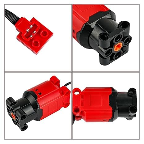 Verbesserte Version MOC Power Functions L Motor Kompatibel mit legoeds 88003 Bausteine Elektrische Maschinen Power Group High Speed(2 Stück)