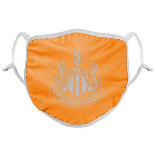 Forever Collectibles UK Premier League Newcastle Orange Neon Reusable and Washable Unisex Face Mask Covering