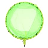 SEWACC 蛍光グリーン落しタモ網ヘッド 耐久性のあるユニバーサルスクリュー接続 多用途釣り網交換用部品 簡単装着可能 丈夫なメッシュリ