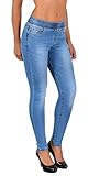 clockhouse jeansjacke herren Design: 5-Pocket Style, elastischer Gummibund, Damen Jeans Hose bis grosse Grössen - Plus-Size 44, 46, 48, 50, 52, 54