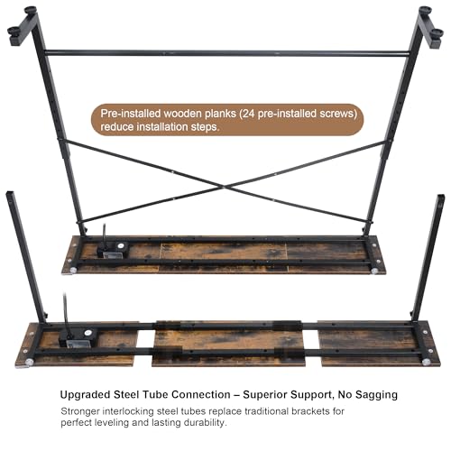 AstrPthylx 78" Narrow Sofa Console Table with Outlets & x-Brace,Adjustable Height Slim Behind Couch Table for Entryway,Hallway,Living Room,Bedroom (Gen 01) by AstrPthylx - Image 8