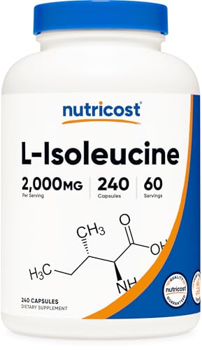 Beyond Raw, Nutricost L-Isoleucine 2000mg - 240 Cápsulas | Isoleucina | Síntesis de Proteínas y Recuperación del tejido | Aminoácidos Esenciales | Energía y...
