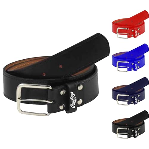 Rawlings | PRO LEATHER Baseball Belt | Adult Sizes | Multiple Colors