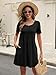 Summer Dresses for Women 2025 Casual Spring Midi Boho Dress Fashion Elegant Classy Beach Vacation Clothes Black X-Large