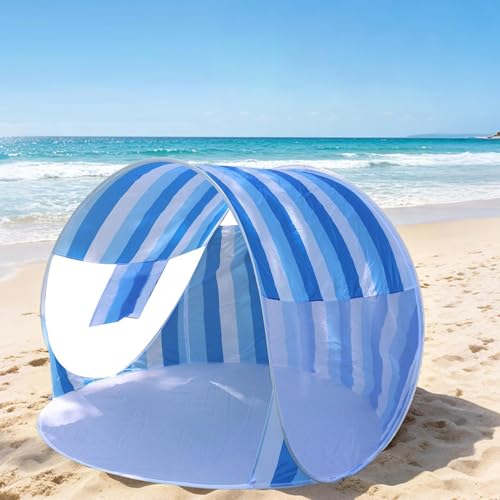 Tienda de campaña de playa fácil de montar para viento y sol en calas 4