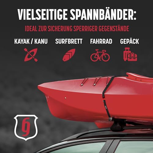 Kajak-Dachträger Magma 2-Pack mit 3M Spanngurten