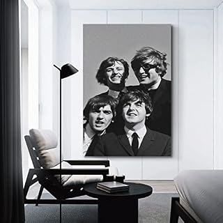 Poster décoratif sur toile The Beatles en noir et blanc – Impression d’art moderne pour chambre à coucher – 30 x 45 cm - Les Beatles, Paul McCartney, John Lennon, RIngo Starr, George Harrison Poster décoratif sur toile The Beatles en noir et blanc - Impression d'art moderne pour chambre à coucher - 30 x 45 cm – Image 3