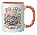Howdy Fourth Grade Cowgirl Western 4th Grade Back to School Ceramic Mug, Orange/White