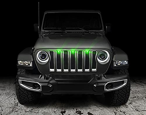 Kit LED de rejilla estilo Pre-Runner color verde para Wrangler JL miniatura 2