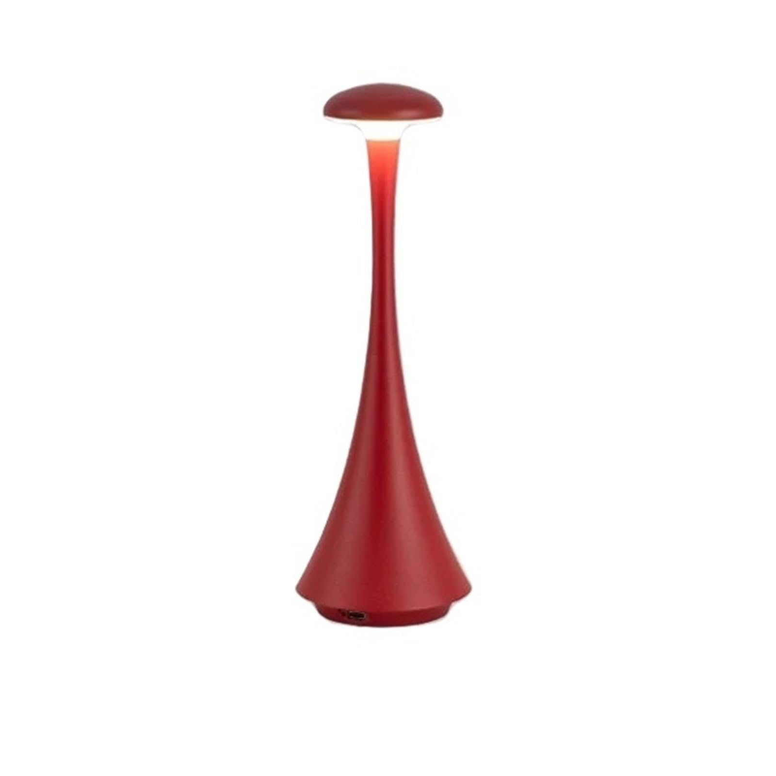 CKAFZMYJQBT Mushroom Table Lamp, USB-C Rechargeable Touch Creative Night Light for Hotel, Bedroom & Home Atmosphere