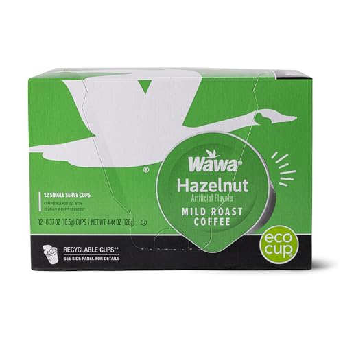Wawa Mild Roast Single Cup Hazelnut Coffee Pods, 12 Pods,