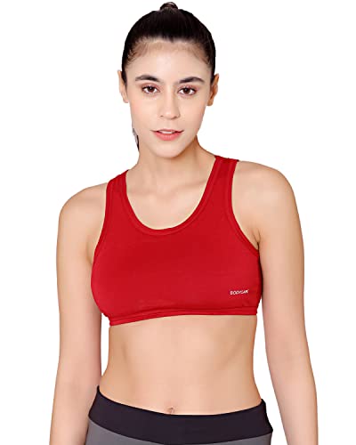Image of BODYCARE Women's Cotton Padded Wire Free Sports Bra