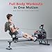 Sunny Health & Fitness Water Rowing Machine for Home Gym – Smart Heavy Duty Rower with Dynamic Resistance, Extended Slide Rail, Low-Impact Full-Body Workout & Free SunnyFit App