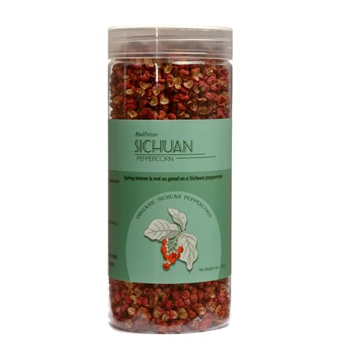 Sichuan Peppercorns Whole Organic 4OZ-Authentic Szechuan Red Peppercorns for Grinder Refill, Fresh...