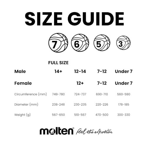 Molten BG3850 Basketbäll, Orange/Ivory, 5 – Ansicht 6