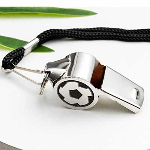 Silbato de acero inoxidable personalizado con cordón miniatura 2