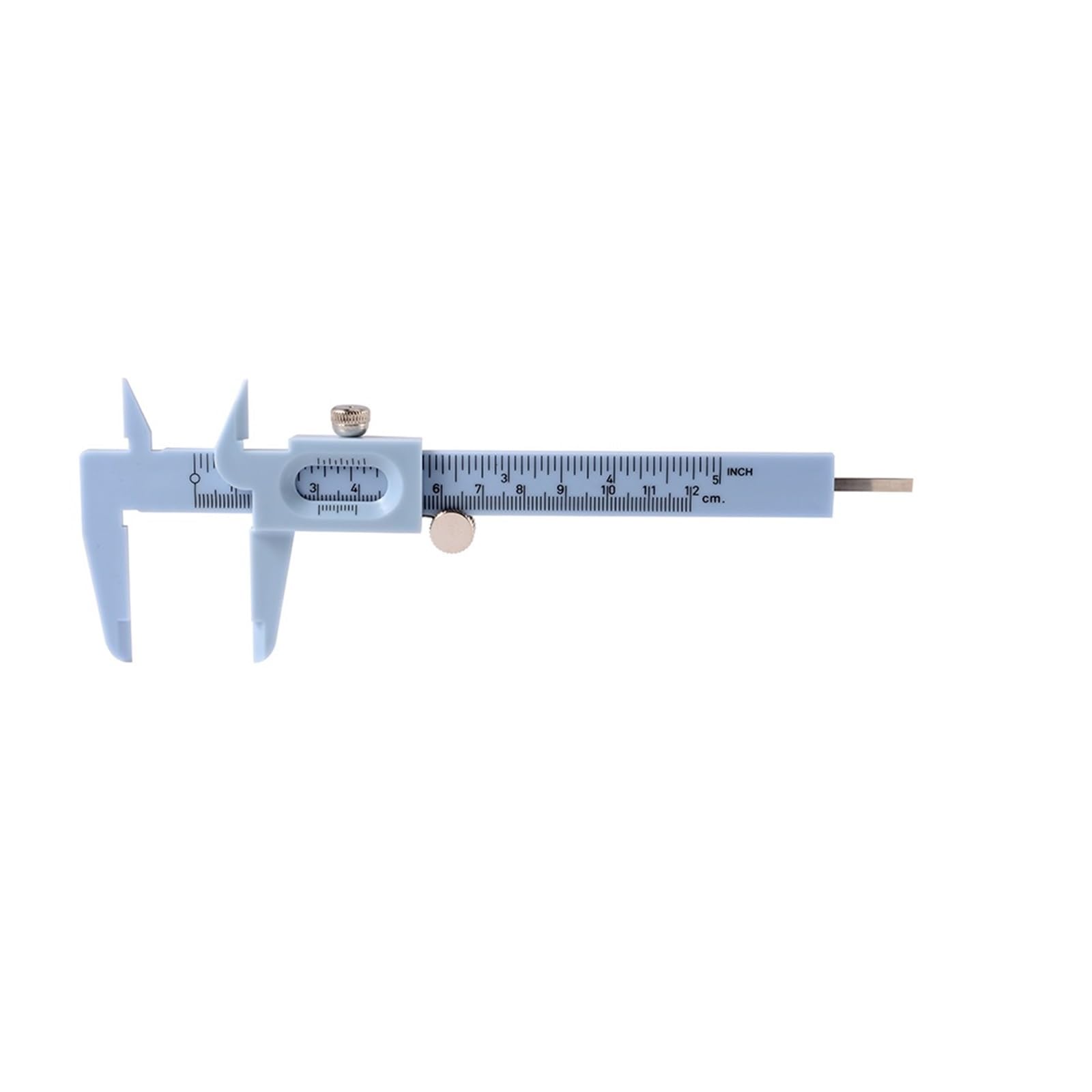 BDAYEK Vernier calipers Plastic Vernier Caliper Dial Measuring Ruler Jewelry Outside Inside Diameter Depth Tool 0-120mm(No.2 Blue)