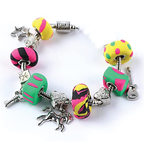 Bracelets à breloques en pâte à modeler loisir créatif enfant