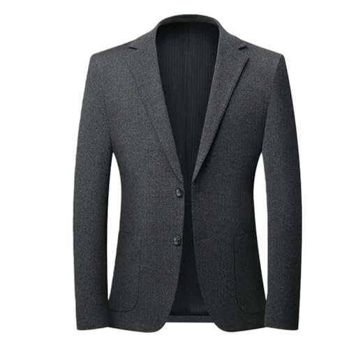 Blazer décontracté pour homme d'âge moyen veste confort sans plis