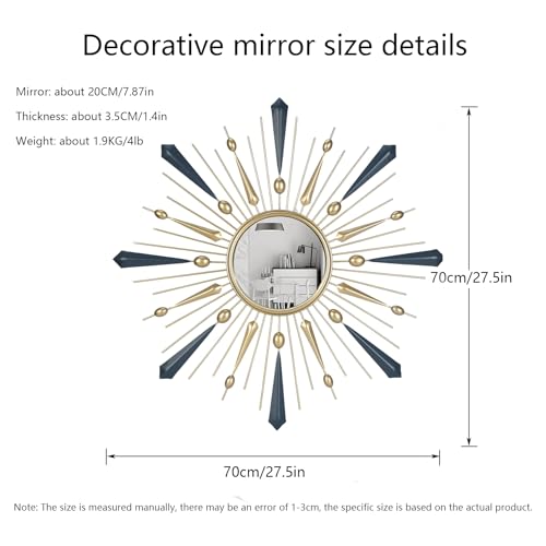 Cxngd JZ-1489 Sun Mirror, Gold Sunburst Mirror, Sunburst Wall Decor Sun Mirror Wall Decor thumb #5