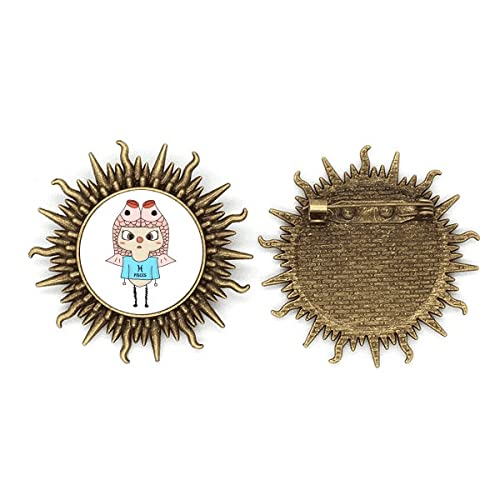 Broche en métal Jupiter au design constellation pour sublimer un manteau