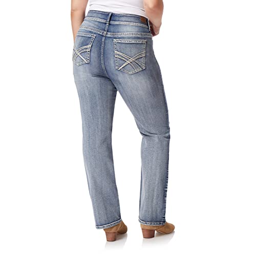 Image of WallFlower Luscious Curvy Bootcut Jeans for Women, Mid-Rise Insta Stretch Denim, Size-Inclusive Juniors Jeans