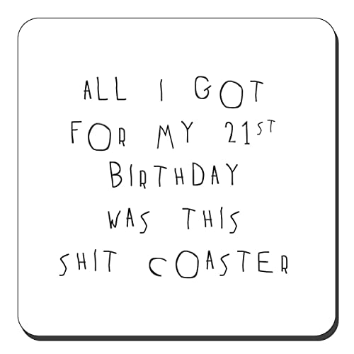 Bestafiesta 21. Geburtstag Shit Untersetzer