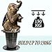 ALEVMOOM Portable Toilet for Adults Outdoor Camping Adjustable Folding Toilet with 6 Garbage Bags,2.8 Pounds Lightweight Portable Potty for Travel/Boat/Road Trips/Beach Black