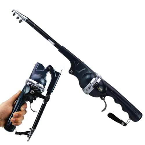 ccsxqy Portable Pocket Fishing Rod & Pole - Collapsible Telescopic Design Ultra-Compact Foldable Fishing Gear for Travel/Hiking/Backpacking