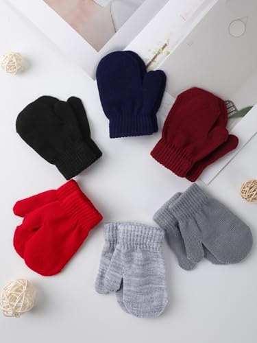 Glooarm Toddler Mittens Winter Baby Gloves Kids Knitted Magic Mittens Bulk for Boy Girls4