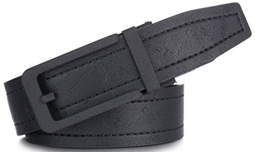 Image of Marino Men's Comfort Click Ratchet Belt Casual Leather Belt for Men - Automatic Linxx Buckle, 1 3 /8 inch Wide - Elegant Gift Box