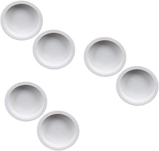 Ipetboom 6 Pçs Tigela De Comida De Hamster Cerâmica Tigela De Comida Pequeno Animal Cerâmica Réptil Tigela De Água Réptil Cerâmica Animal De Estimação