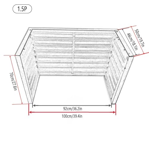 Housse de protection for unité de climatiseur de jardin moderne - 8