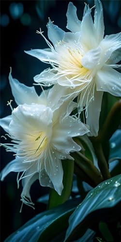 Diamond Painting Grand Format 90x180cm Épiphyllum Fleur 5D WE-2175