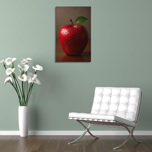Poster mural pomme décoration suspendue tableau moderne 20x30cm - 5