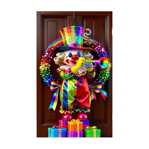 Cartoon Fotohintergrund Karneval - 90x180 cm Dekobanner Hochwertiges Material, Langlebig Einfach Aufhangen, Vielseitige Verwendu