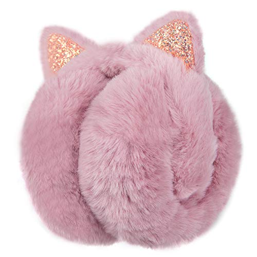 image for Surblue Foldable Cat Ear Earmuffs Winter Warm Outdoor Ear Covers Headb