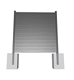 ALU Rhombuszaun Sichtschutz Zaun Gartenzaun Komplettset | 1 Zaunelement 180x180cm anthrazit + 2 Pfosten anthrazit | zum Einbetonieren
