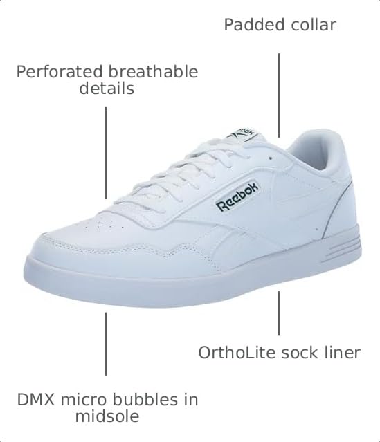 Image of Reebok Court Advance Sneakers for Men - Casual Tennis Mens Shoes Size 6 to 15