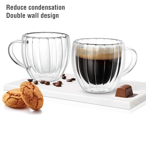 Image of Treo by Milton Orbit High Borosilicate Glass Tea & Coffee Mug Set of 2, 150 ml Each I Micro Wave & Refrigerator Safe I Reduced Condensation I Food Safe I Premium Gifts for Woman, Man