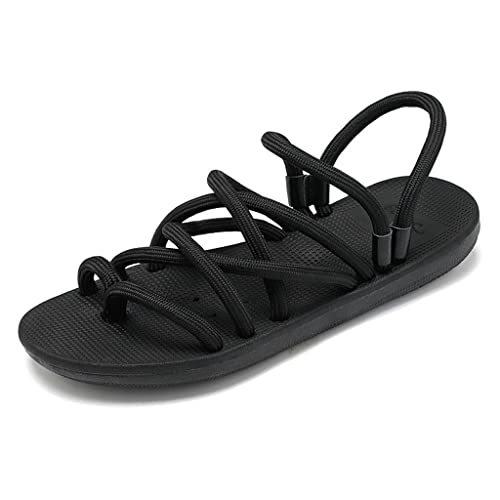Men Sandals Roman Outdoor Beach Casual Shoes Gladiator Comfortable Sandals Slip-On Male Opened Toe Slippers