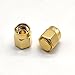 GXMRHWY 5PCS SMA Plug Dust Cap with Gold Plating Hex8.0