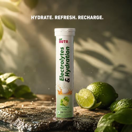 Image of Electrolytes & Hydration Tablets | Effervescent Electrolyte Drink | Lime & Lemon | Supports Hydration & Daily Energy | 75 tablets