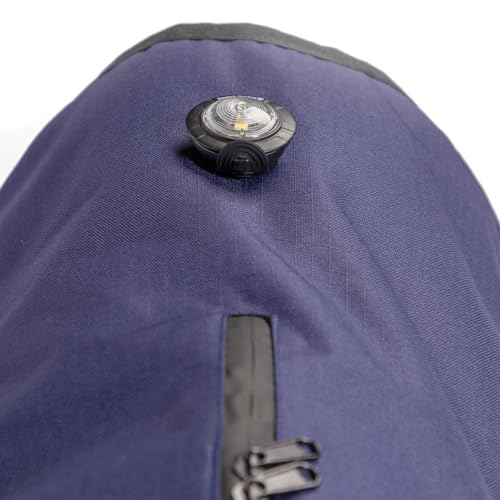 Danish Design 3-in-1 Dog Coat Navy, 65cm (26in) - All Weather, Waterpoof, Fleece-Lined, Reflective Raincoat for Dogs - Image 4