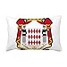 DIYthinker Principato di Monaco National Emblem Gettare lombare del cuscino Inserire Cuscino casa Divano Decor regalo