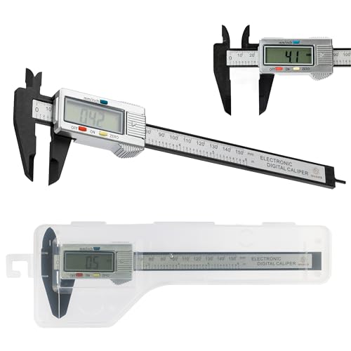 SivaviS Calibro Digitale Professionale con Custodia Trasparente - Calibro Professionale Preciso e Resistente in Acciaio Inossidabile