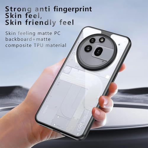 Image of REALCASE Clear Case for Nothing Phone 3a Pro 5G | Transparent Hard PC Back & Soft TPU Bumper | Not Yellowing Shockproof Protective Case Slim Fit Thin Cover for Nothing Phone 3a Pro 5G