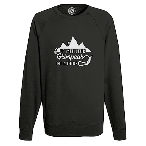 Sweatshirt homme le meilleur grimpeur confortable pour passionné d'escalade et de montagne